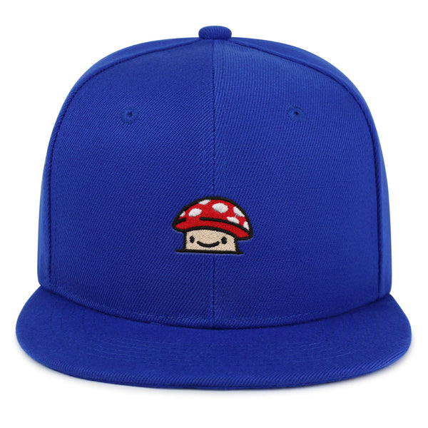 Mushroom  Snapback Hat Embroidered Hip-Hop Baseball Cap Red