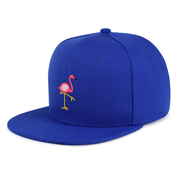 Flamingo Snapback Hat Embroidered Hip-Hop Baseball Cap Bird Pink