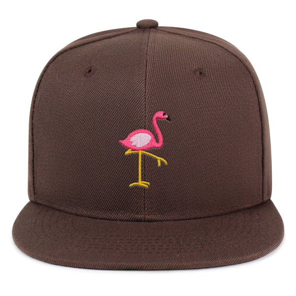 Flamingo Snapback Hat Embroidered Hip-Hop Baseball Cap Bird Pink