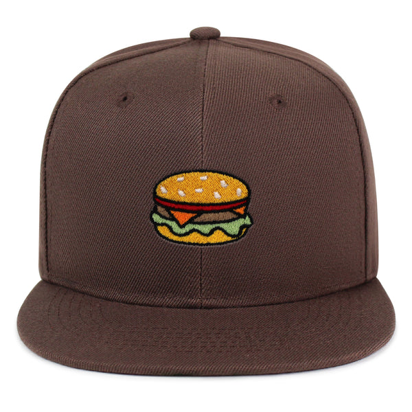 Hamburger Snapback Hat Embroidered Hip-Hop Baseball Cap Fast Food