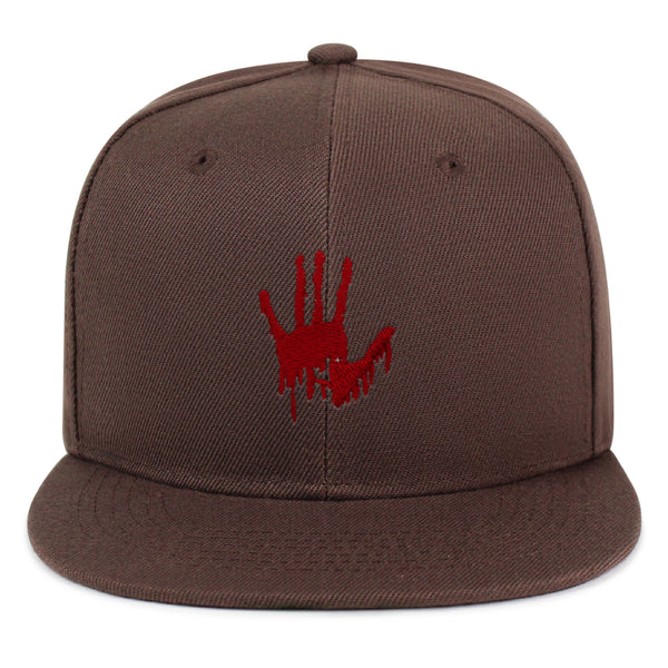 Bloody Hand Snapback Hat Embroidered Hip-Hop Baseball Cap Horror