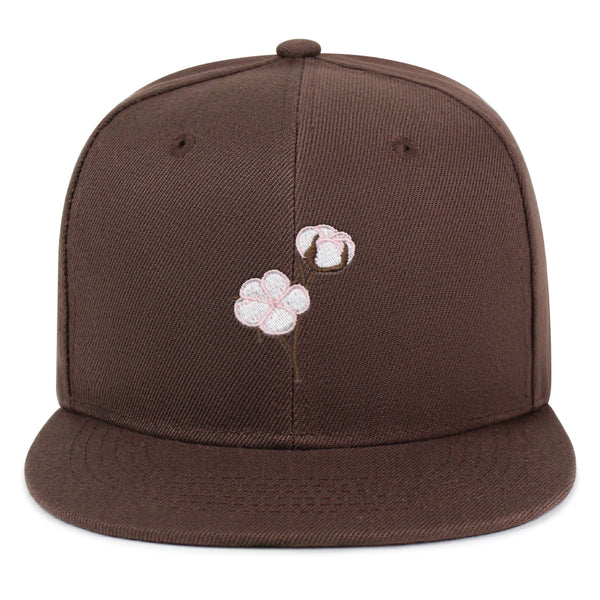 Cotton Flower Snapback Hat Embroidered Hip-Hop Baseball Cap Tree