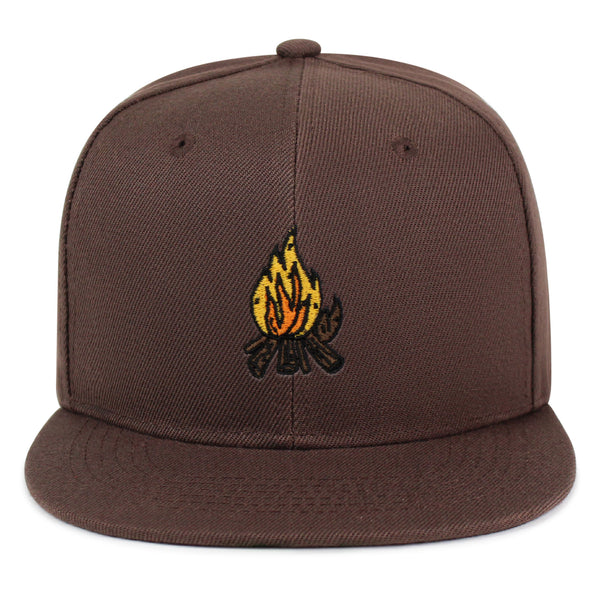 Camp Fire Snapback Hat Embroidered Hip-Hop Baseball Cap Wood Pit