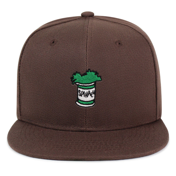 Spinach Leaf  Snapback Hat Embroidered Hip-Hop Baseball Cap Captain