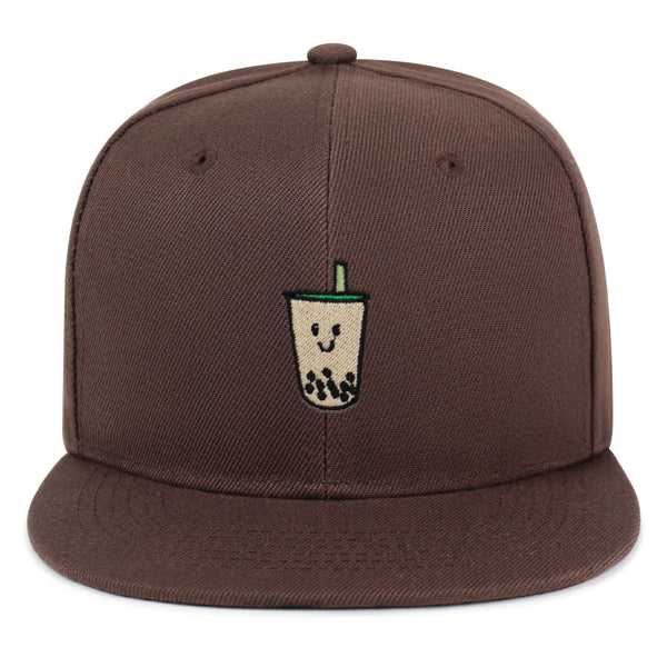 Boba Tea  Snapback Hat Embroidered Hip-Hop Baseball Cap Pearl