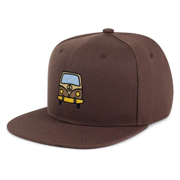 Hippie Van Snapback Hat Embroidered Hip-Hop Baseball Cap RV VW