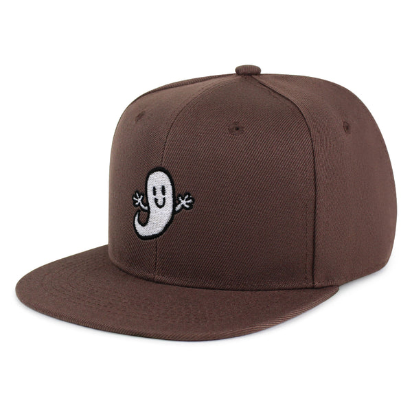 Ghost Snapback Hat Embroidered Hip-Hop Baseball Cap Halloween Scary