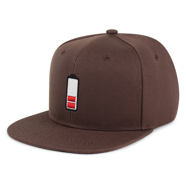 Low Battery Snapback Hat Embroidered Hip-Hop Baseball Cap Phone