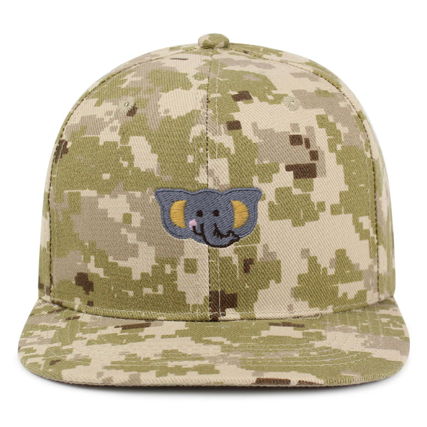 Elephant Snapback Hat Embroidered Hip-Hop Baseball Cap Zoo