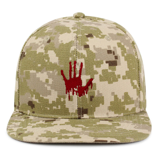 Bloody Hand Snapback Hat Embroidered Hip-Hop Baseball Cap Horror