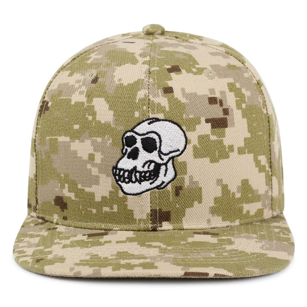 Gorilla Skull Snapback Hat Embroidered Hip-Hop Baseball Cap Skelton