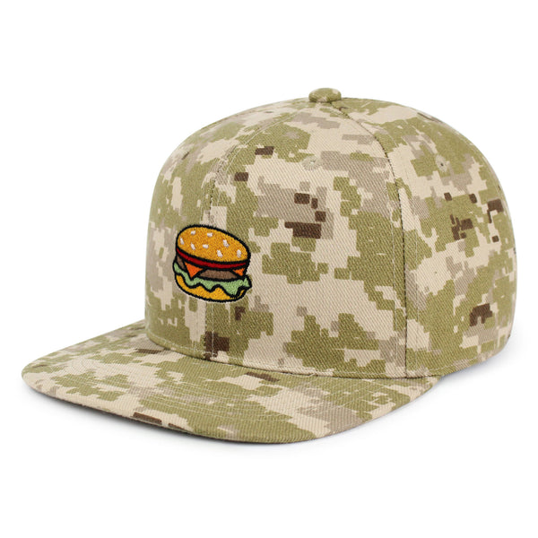 Hamburger Snapback Hat Embroidered Hip-Hop Baseball Cap Fast Food