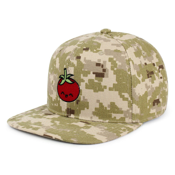 Tomato Snapback Hat Embroidered Hip-Hop Baseball Cap Vegetable Vegan