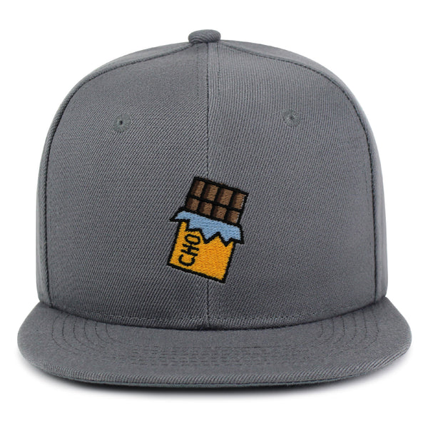 Chocolate Snapback Hat Embroidered Hip-Hop Baseball Cap Foodie Snack Sweet