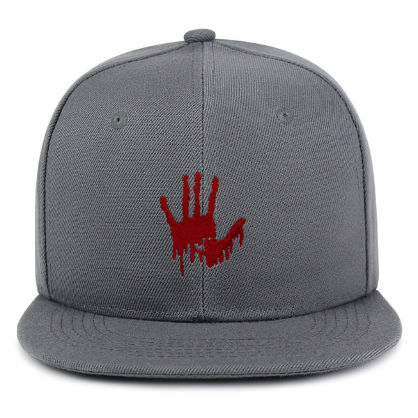 Bloody Hand Snapback Hat Embroidered Hip-Hop Baseball Cap Horror