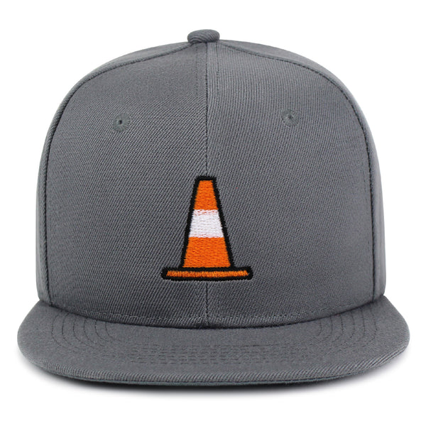 Safety Cone Snapback Hat Embroidered Hip-Hop Baseball Cap Construction