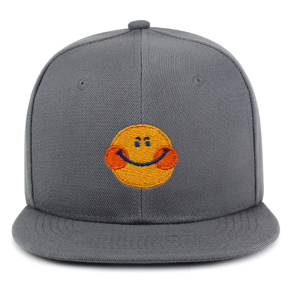 Smile Snapback Hat Embroidered Hip-Hop Baseball Cap Emoji Smiling Face