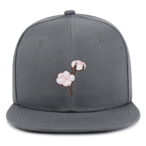 Cotton Flower Snapback Hat Embroidered Hip-Hop Baseball Cap Tree