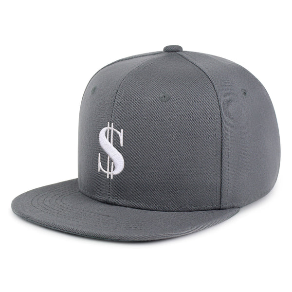 Dollar Sign Snapback Hat Embroidered Hip-Hop Baseball Cap Money Cash