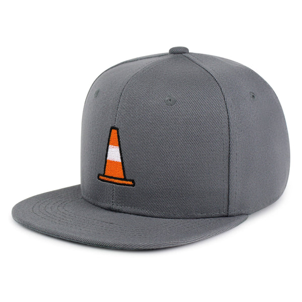 Safety Cone Snapback Hat Embroidered Hip-Hop Baseball Cap Construction