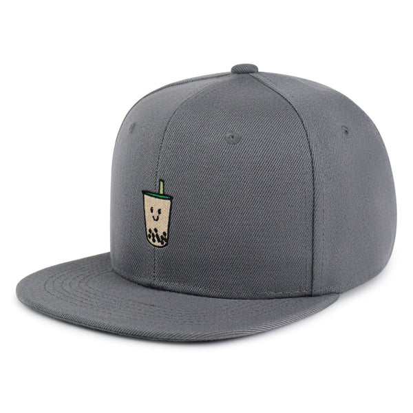 Boba Tea  Snapback Hat Embroidered Hip-Hop Baseball Cap Pearl