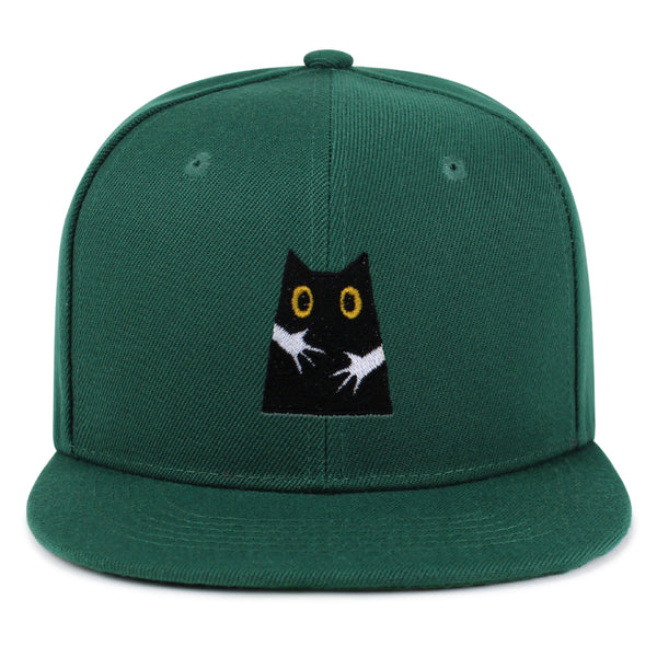 Hugs Snapback Hat Embroidered Hip-Hop Baseball Cap Black Cat Mom