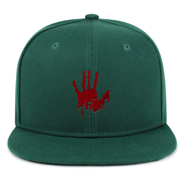 Bloody Hand Snapback Hat Embroidered Hip-Hop Baseball Cap Horror