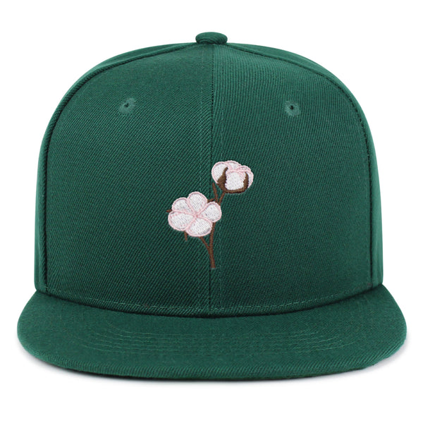 Cotton Flower Snapback Hat Embroidered Hip-Hop Baseball Cap Tree