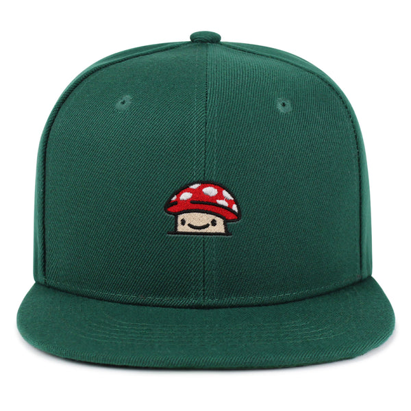 Mushroom  Snapback Hat Embroidered Hip-Hop Baseball Cap Red