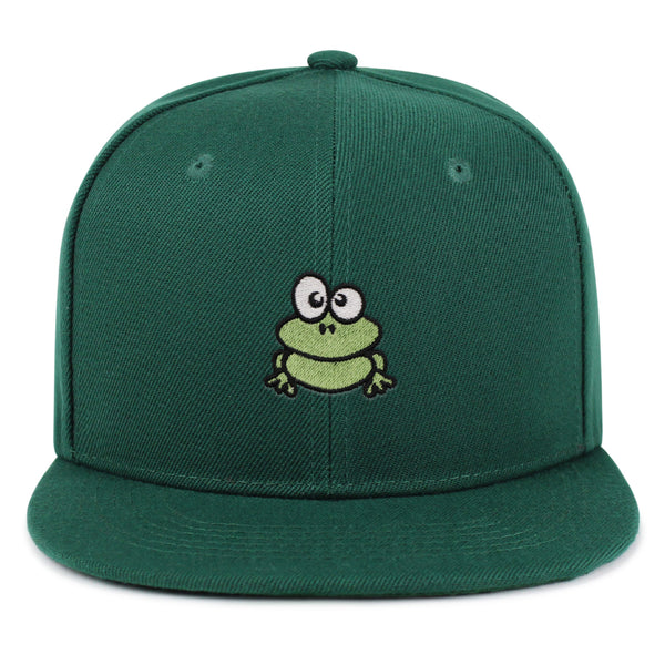 Frog  Snapback Hat Embroidered Hip-Hop Baseball Cap Green