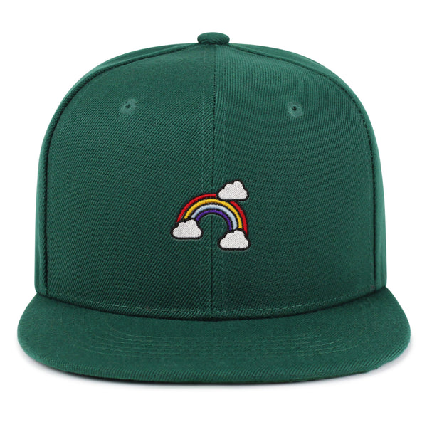 Rainbow Snapback Hat Embroidered Hip-Hop Baseball Cap Cute