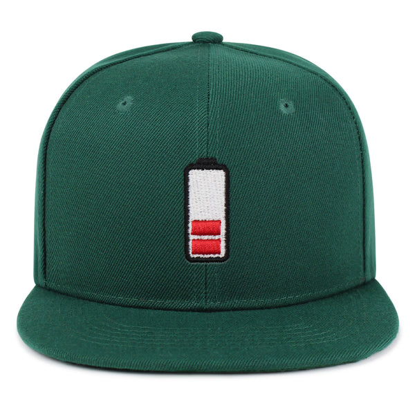 Low Battery Snapback Hat Embroidered Hip-Hop Baseball Cap Phone