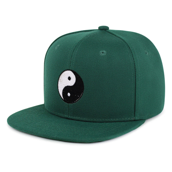 Ying Yang Snapback Hat Embroidered Hip-Hop Baseball Cap Asian Meditation