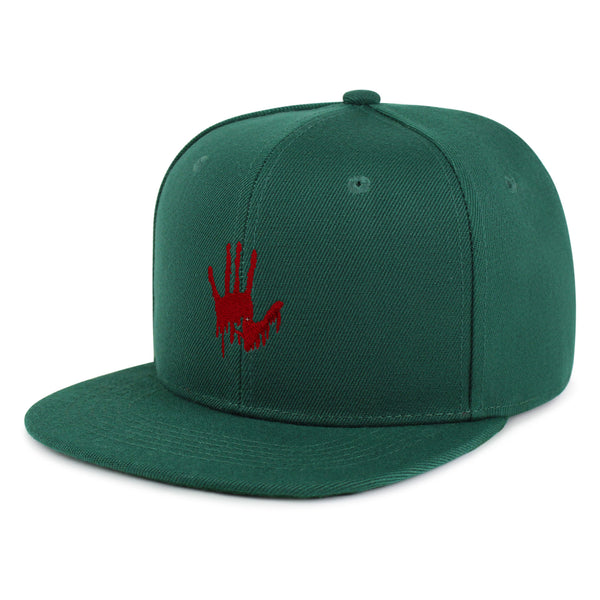 Bloody Hand Snapback Hat Embroidered Hip-Hop Baseball Cap Horror