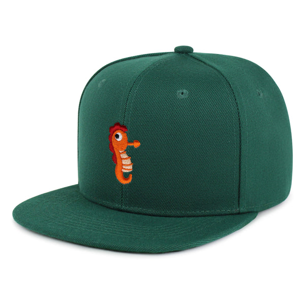 Sea Horse Snapback Hat Embroidered Hip-Hop Baseball Cap Ocean Fish