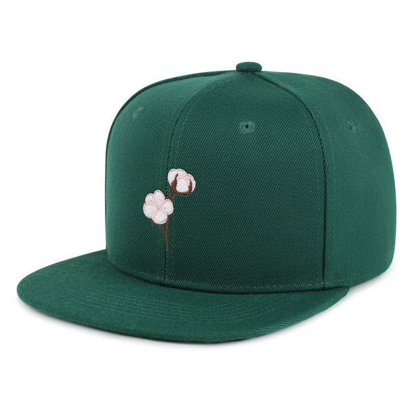 Cotton Flower Snapback Hat Embroidered Hip-Hop Baseball Cap Tree