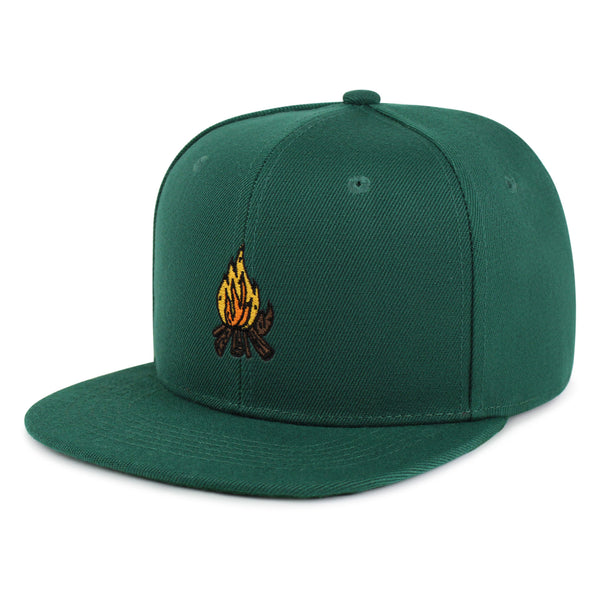 Camp Fire Snapback Hat Embroidered Hip-Hop Baseball Cap Wood Pit