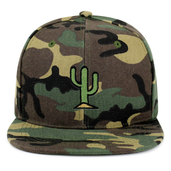 Cactus Snapback Hat Embroidered Hip-Hop Baseball Cap Desert Hot