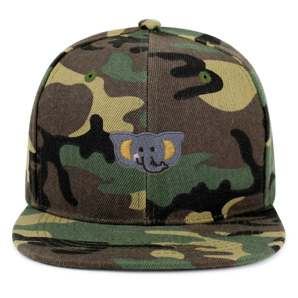 Elephant Snapback Hat Embroidered Hip-Hop Baseball Cap Zoo