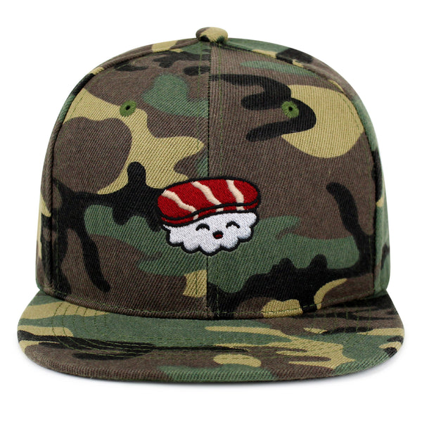 Sushi Snapback Hat Embroidered Hip-Hop Baseball Cap Sashimi Japanese