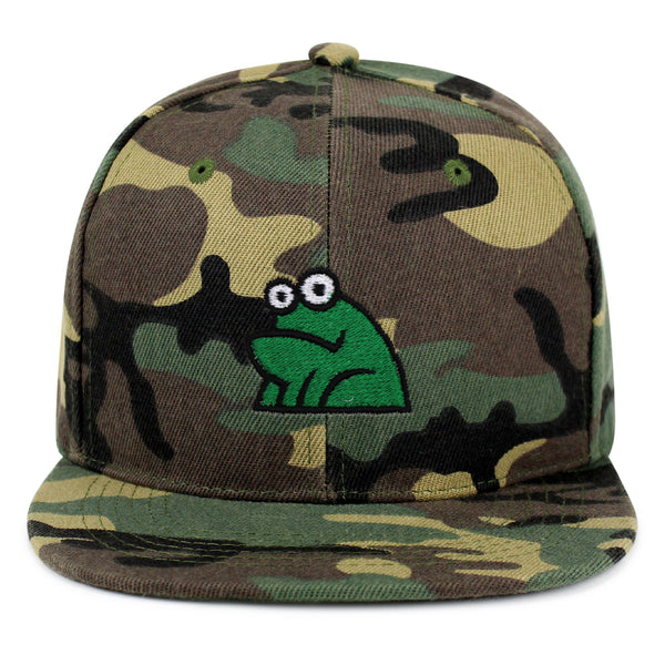 Frog Snapback Hat Embroidered Hip-Hop Baseball Cap Funny