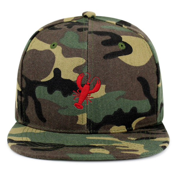 Lobster Snapback Hat Embroidered Hip-Hop Baseball Cap Seafood