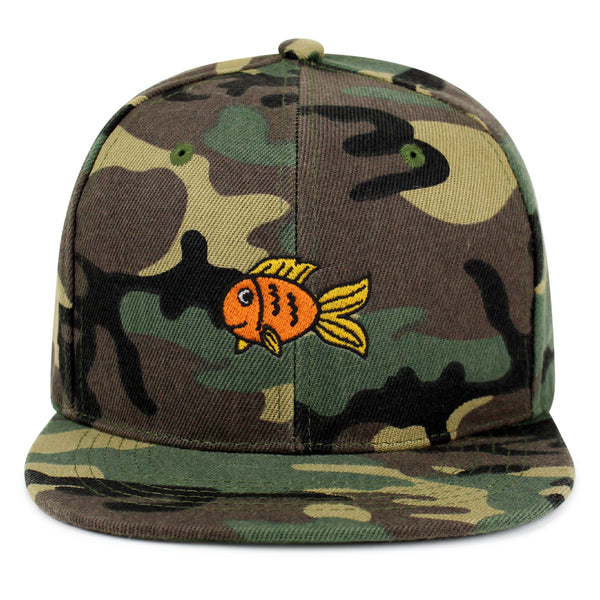 Goldfish Snapback Hat Embroidered Hip-Hop Baseball Cap Finding Fish