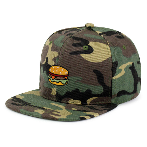 Hamburger Snapback Hat Embroidered Hip-Hop Baseball Cap Fast Food