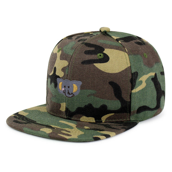 Elephant Snapback Hat Embroidered Hip-Hop Baseball Cap Zoo