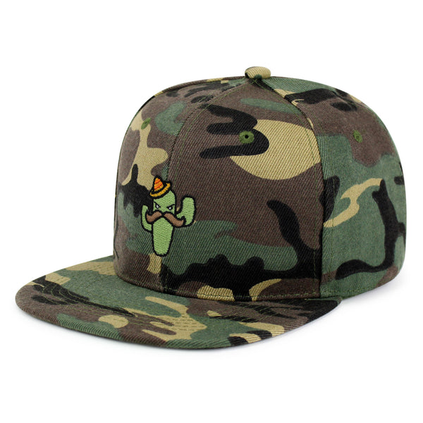 Cactus Snapback Hat Embroidered Hip-Hop Baseball Cap Cowboy Mexican American