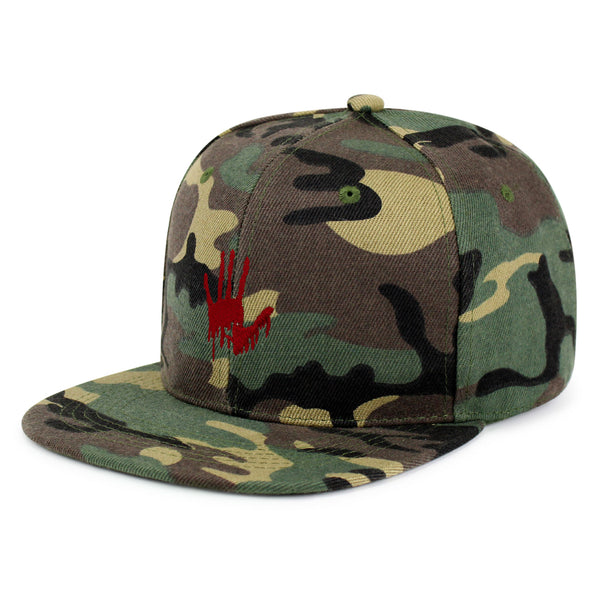 Bloody Hand Snapback Hat Embroidered Hip-Hop Baseball Cap Horror