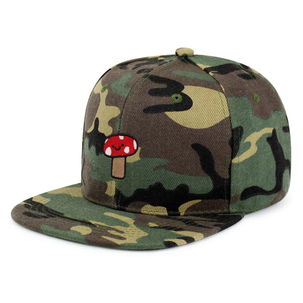 Mushroom Snapback Hat Embroidered Hip-Hop Baseball Cap Cute