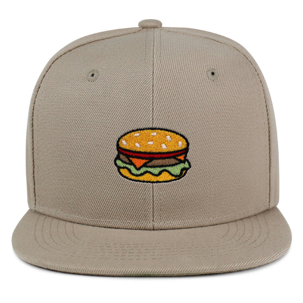 Hamburger Snapback Hat Embroidered Hip-Hop Baseball Cap Fast Food