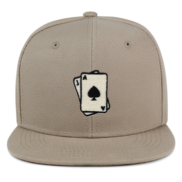 Blackjack Snapback Hat Embroidered Hip-Hop Baseball Cap Card Casino Las Vegas
